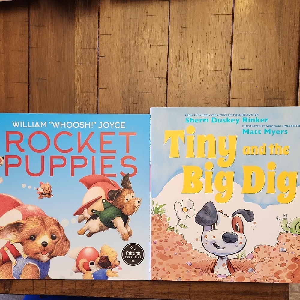 Rocket Puppies and Tiny And The Big Dig - Set Of 2 Books